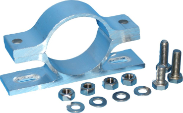 Rohrschelle Alu, 60 mm D, fÃ¼r Fahrplankasten